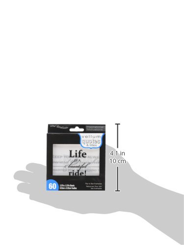 image for Darice Coordination's 60 Sheet Vellum Quotes and Titles, Inspire Theme