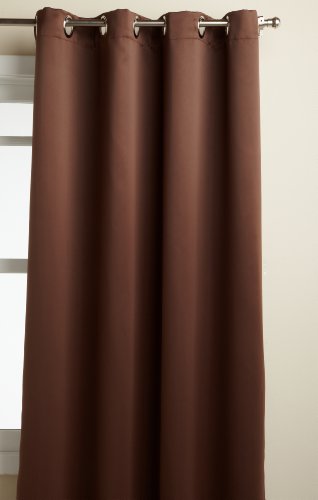 LORRAINE HOME FASHIONS Carnivale 53-inch x 84-inch Blackout Panel, Chocolate