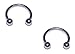 2x Pieces 14 16 18 Gauge 14g 16g 18g 316L Stainless Steel Circular Barbell Horseshoe Septum Nipple Tragus Ring Earring Piercing Body Jewelry 1/4 5/16 3/8 7/16 1/2 9/16 5/8 3/4 Inch Set of 2