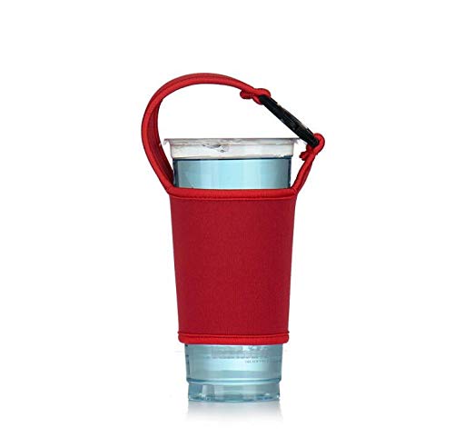 Inf-way Eco-Friendly Neoprene Coffee Cup Sleeves, Reusable Hand Drinks Scald-Proof Cup Cover for Party Christmas Day Coffee Jacket (Pure Color 5 Pcs)