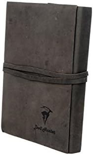 DH 9" Leather Journal Diary Notebook For Men Women Writers Artist Poet