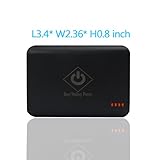 Bay Valley Parts High Capacity 6000mAh External Rechargeable Portable Battery Pack Charger Emergency Mobile Battery Backup Power Bank For Samsung Galaxy S5, S4, S3, S2, Note 3, Note 2, Galaxy Tab 3, 2 -- iPhone 6, 6 PLUS, 5, 5S, 5C 4S, 4, iPod, iPad, iPad 4,The New iPad, iPad mini, iPad Air -- HTC One Mini , HTC One, One 2 (M8), One X S, Sensation XE XL, Wildfire S, Desire HD, Desire S, Incredible S -- Google Nexus One, 4, 5, 7, 10, Nexus S -- Nokia Lumia 600, 710, 800, 900, 920, 925,1020, N8, C6 -- LG G2, LG Optimus 3d, 2X, One -- Motorola ATRIX 4G, Photon 4G, Defy, Flipout, Milestone 2, Droid, Droid DNA, Moto X -- Blackberry Bold 9900, 9700, Curve 9300, 8520 -- Sony Ericsson Xperia X10, X10 Mini Pro, Arc -- Amazon Kindle, Kindle Touch, Kindle Fire -- Thunderbolt, Incredible, GoPro, Smart Watch, Sensation, EVO 4G, Bluetooth Speaker, Google Glass, most Smart Phones and 5V Tablets, Media Players, Digital Camera and other USB-charged Mobile Devices (Apple Adapter and Lightning Cable NOT Included) (Black)