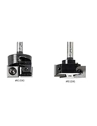 Amana Herramienta rc-2243 Mini spoilboard superficies & rabbeting flycutter 1 D x 12 mm (15 32) CH X 1 4 inch SHK Insert Router Bit