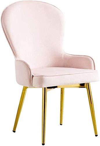 HWZQHJY Velvet Modern Chair with Arms, Accent Dining Chair for Living Room Bedroom Golden Stainless Steel Metal Frame (Color : C)