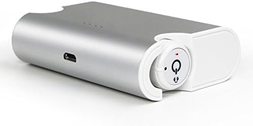 X2T Mini Invisible Truly Wireless Bluetooth V4.2 Stereo Surround Sound Earbud Charger Dock Organizer With Microphone Recharger iPhone, Samsung, Android, IOS (Silver)
