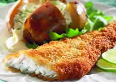 Selection of Breaded Fish Favourites Haddock and Hake Bakes and Smoked Haddock Fishcakes - Ideas for Quick Meals, Ready Meals, Childrens Parties and buffets
