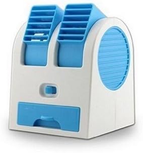Desktop Dual Bladeless Mini Portable Fans Adjustable Angles Scented Air Conditioning Air Water Cooler USB Electric Small Fan