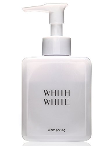 WHITH WHITE Skin Whitening Face Exfoliator 【 HYALURONIC Acid & COLLAGEN 】(Made in Japan 日本) Exfoliating Scrub Peeling Gel 8.8 Ounce(250g) (Best Whitening Soap In Japan)