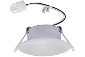 Facon 3Inch LED RV Puck Light with Quick Connector, DLFST3-008-MC/RVR3L-MC, Full Aluminum Recessed Mount Down Light, 12V Interior Light for RV Motor-Homes Camper Caravan Trailer Boat