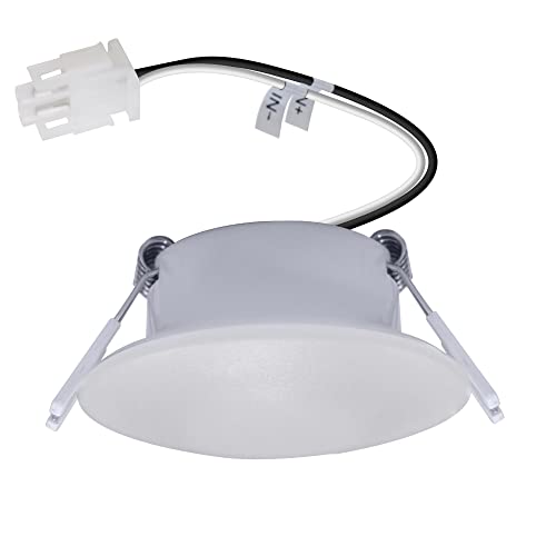 Photo 1 of Facon 3Inch LED RV Puck Light with Quick Connector, DLFST3-008-MC/RVR3L-MC, Full Aluminum Recessed Mount Down Light, 12V Interior Light for RV Motor-Homes Camper Caravan Trailer Boat