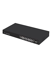Ubiquiti edgeswitch 16   Switch de red (16 puertos   Gestionado   montaje en rack   Negro (es 16   150 W)