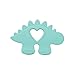 Manhattan Toy Little Jurassics Chomp Dino Silicone Teether Seafoam Green
