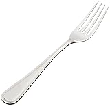 Winco Continental 12-Piece Table Fork Set, European, Heavyweight Stainless Steel