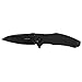 Kershaw Natrix-Black Pocket Knife (7007BLK); 3.25 In. 8Cr13MoV Black Oxide Coated Blade; 3D-Machined G10 Handle, KVT Ball-Bearing Opening, Flipper, Sub-Frame Lock, Reversible Deep-Carry Clip; 2.9 oz.
