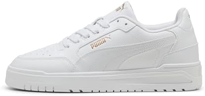 Baskets Shuffle Downtown Unisexes, Puma White PUMA White PUMA Gold, 43 EU