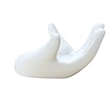 Set of 2 White Ceramic Handcrafted Hand Holder Support Stand For 6 Holes /12 Holes Zelda Ocarina
