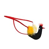 DEESEE(TM) Men's Thong,Sretch G-String Soft Sexy Double Thong,Colorful Birds Rhinoceros Shape Briefs Underwear Shorts (Cartoon Bird Black)