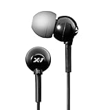 X-1 (Powered by H2O Audio) CB1-BK-X Flex All Sport Waterproof In-Ear Headphones (Onyx Black)