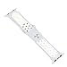 Zantec 42mm Soft Silicone Smart Watch Band Replacement for Apple Watch Band Series 2, Series 1,Sport,Edition,Replacement Strap band (Silver+White )
