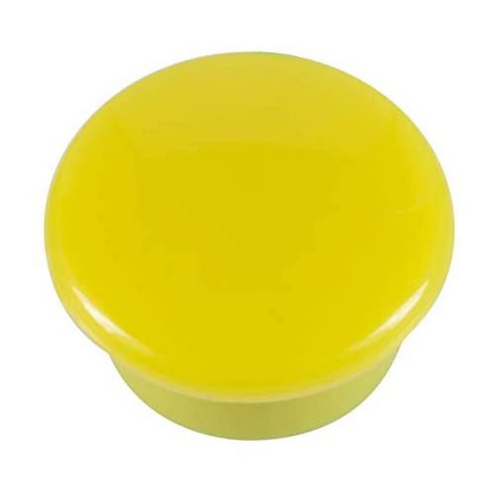 Westcott E-10803 00 Adhesive Magnets 15 mm Round Yellow Pack of 10