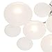 Lilypad Contemporary Modern Ceiling Light Semi-Flush Mount Fixture Chrome 19 1/4