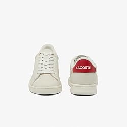 Lacoste Mens Carnaby Set Sneaker, Off WHT/RED, 7