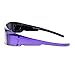 Womens Polarized Fit Over Glasses Sunglasses Rhinestones Rectangle Purple