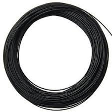 Black Fly Fishing Line SINKING Excellent Quality WF7/8 with braided Leader loop