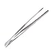 Specialty Stainless Steel Kitchen Seafood & Surgical Tweezer Food Tongs Tool - 8 Inch - Precision Serrated Tips