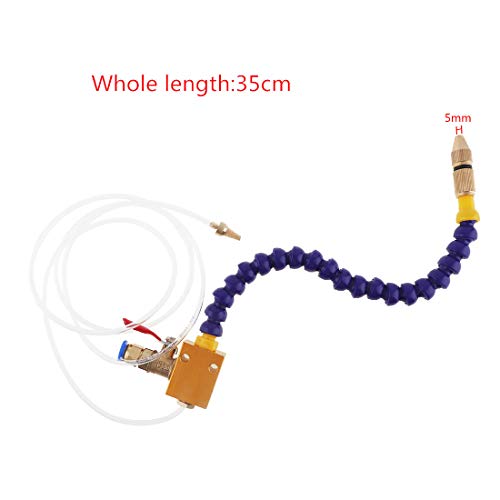ChgImposs Mist Coolant Lubrication Spray System, Engraving Machine Metal Cutting Fluid Cooling Sprayer with Quick Insertion Diameter 8mm Air Pipe for CNC Lathe/Milling / Drill Machine