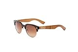 SOLO Eyewear - Handcrafted and Repurposed Bamboo - Brown with Rose Gold - Kenya Sunglasses