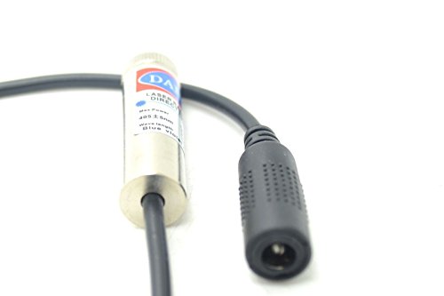 250mw 405nm 3~5V Blue/Violet Diode Laser Dot Module 12×45mm /Engrave + Holder + Adapter