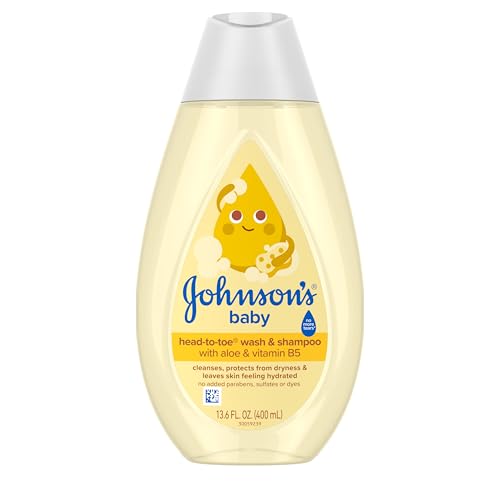 Johnson's Baby Head-To-Toe Baby Wash & Shampoo + Aloe & Vitamin B5, 2-in-1 Bath…