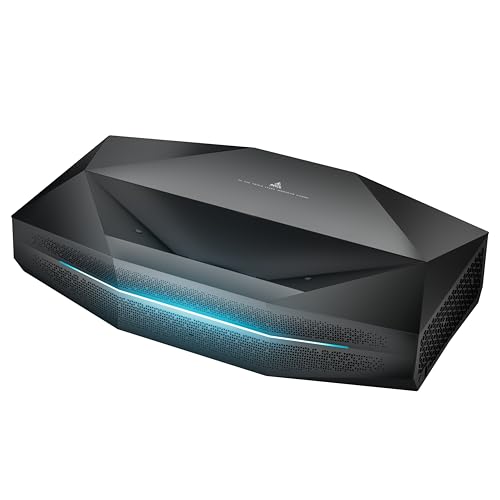 AWOL Aetherion Pro Ultra Cotra Distance RGB 4K Laser Projector, 2600 ISO Lumens, PixelLock Clarity, Dolby Vision, 110% Rec.2020, Low 1ms Input Delay, Home Theater Projector