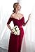 Beauty-Emily Cheap Wedding Dresses for Guest Burgundy Long Tulle Guests Dress Color Burgundy, Size US10-12