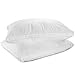 Maxi Deluxe Queen Size Bed Pillow – Ultra Soft & Comfortable – Versatile for Side, Back & Stomach Sleepers – 300TC Cotton Top – 2 Pack – (Queen Size Pillow is 20 x 30)