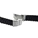 SCASTOE Black Silicone Rubber Watch Strap Band Deployment Buckle Waterproof 20mm 22mm (Black, 20)