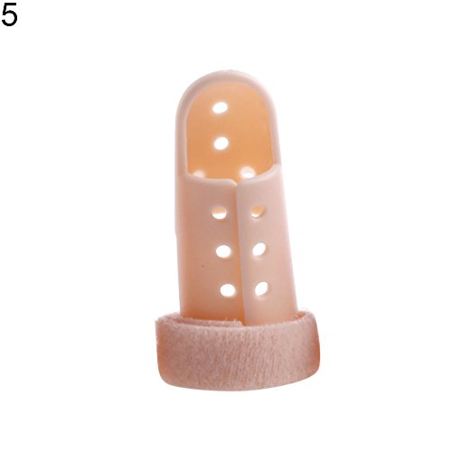 xxiaoTHAWxe 1Pc Plastic Finger Injury Pain Splint DIP Joint Mallet Support Brace Protection - 5#
