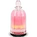 COSVII Glass Oil Diffuser Ultrasonic Aromatherapy diffuser for Essential Oils with 7-color LED Lights, Automatic Shut-off Function (Black New)