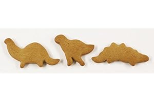 Scott's Cakes Undecorated 3 Piece Dinosaur Set Gingerbread Cookies