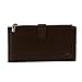 PEIUJIN RFID Blocking Men's Genuine Soft Cow Leather Long Purse Mens Wallet Money Clip (Brown)