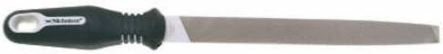 Crescent Nicholson 8" Flat Double/Single Cut Bastard File with Ergonomic Handle - Carded - 21748HNN