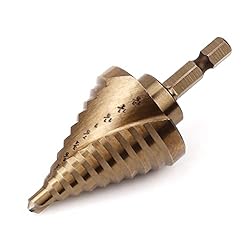 COMOWARE Hex Shank Cobalt Step Drill Bit with Two