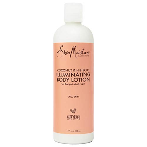 SHEAMOISTURE COCONUT OIL AND HIBISCUS ILLUMINATING BODY LOTION FOR DULL, DRY SKIN, 13 FL OZ