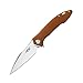 GANZO Firebird FH51 Pocket Folding Knife G10 Handle with Clip D2 Steel Blade Hunting Fishing Camping Outdoor EDC Knife (Brown)