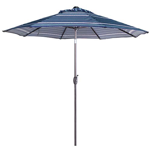 Abba Patio 9 Feet Market Outdoor Table Umbrella With Auto Tilt And Crank Blue S 6923669799587 Ebay