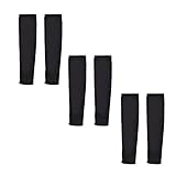Loogu Pack of 3 Pairs Anti UV Sun Protection Arm Sleeve Cover for Outdoor Activities Camping, Hiking, Cycling & Golfing (Set 4)