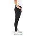 Contour Athletics Mens Joggers (Hydrafit) Track Pants Mens Active Sports Running Workout Pant Zipper Pockets (CA0003-LB), Black