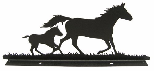 Mare & Foal Horse Mailbox Topper