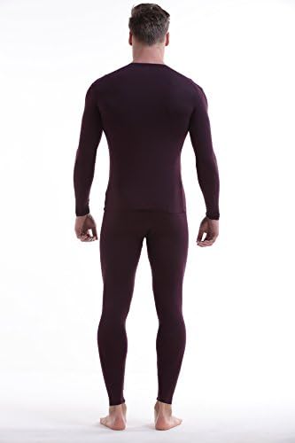 CENCISHOW Thermal Set Men's 2pc Long John Underwear Soft Cotton Blend Shirt &amp; Pants